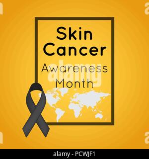 skin cancer awareness month vector logo icon illustration Stock Vector