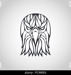 Bald Eagle logo icon design, vector illustration Stock Vector