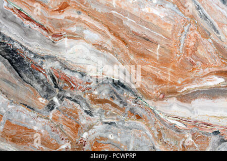 Mulicolored natural marble close up. Stock Photo