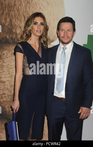 NEW YORK, NY - JUNE 24:  Rhea Durham, Mark Wahlberg attends the 'Ted 2' New York premiere at Ziegfeld Theater on June 24, 2015 in New York City.   People:  Rhea Durham, Mark Wahlberg Stock Photo