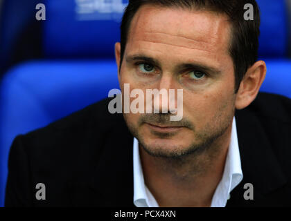 Madejski Stadium, Reading, UK. 3rd Aug, 2018. EFL Championship football, Reading versus Derby County; Derby County Manager Frank Lampard Credit: Action Plus Sports/Alamy Live News Stock Photo