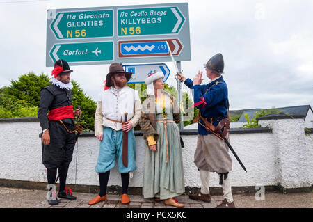 Ardara County Donegal Ireland. 4th August 2018. A re enactment