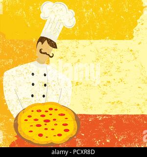 Pizza Chef Stock Vector