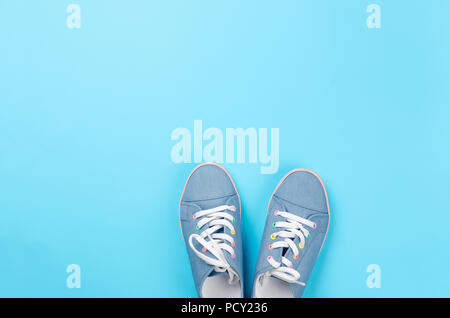 Light blue canvas on sale sneakers