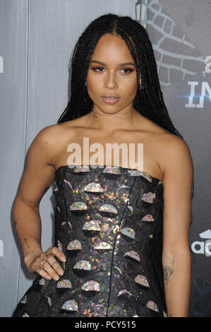 NEW YORK, NY - MARCH 16: Zoe Kravitz attends the 'The Divergent Series: Insurgent' New York premiere at Ziegfeld Theater on March 16, 2015 in New York City  People:  Zoe Kravitz Stock Photo