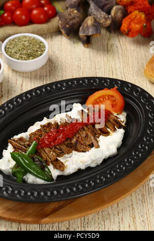 DLK - Handmade Pure Copper Serving Plate - Iskender Kebab Plate  - Turkish Kebab presentation - Oval Copper Plate 12 inch (31cm): Platters