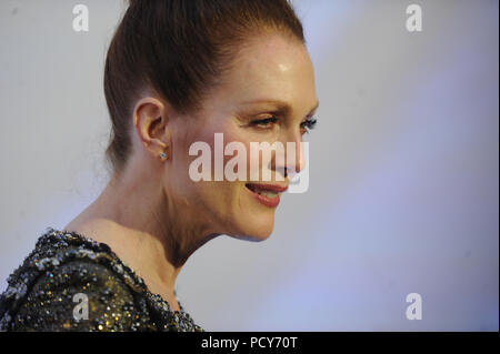 NEW YORK, NY - JANUARY 20: Julianne Moore attends as Museum Of The Moving Image Honors Julianne Moore at 583 Park Avenue on January 20, 2015 in New York City  People:  Julianne Moore Stock Photo