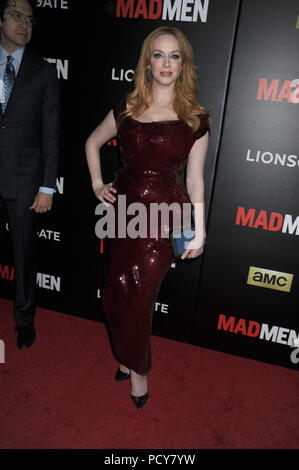 NEW YORK, NY - MARCH 22: Christina Hendricks  attends the 'Mad Men' New York special screening at The Museum of Modern Art on March 22, 2015 in New York City.    People:  Christina Hendricks Stock Photo