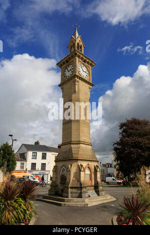 The Albert Clock in Barnstaple, Devon, built in 1862 as a memorial to Prince Albert, a year after his death Stock Photo