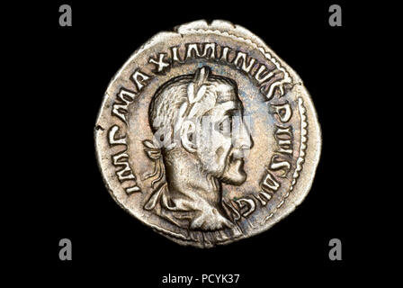 Roman Silver Denarius Coin of Emperor Hadrian - Reverse Side Showing