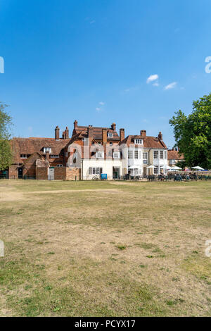 Bell Tower Tea Rooms in Salisbury Cathedral close Stock Photo