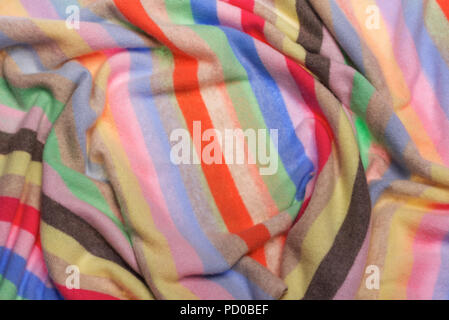 Texture of a warm winter scarf. Stock Photo