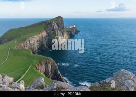 Neist Point Lighthouse, Isle of Skye, Scotland, UK Stock Photo