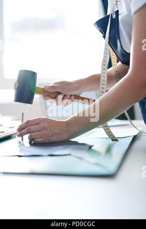 Working in the tanning  studio Stock Photo