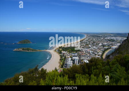 Mount Manganui, Tauranga, Cathedral Cove, New Zealand. Stock Photo