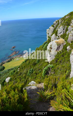 Mount Manganui, Tauranga, Cathedral Cove, New Zealand. Stock Photo