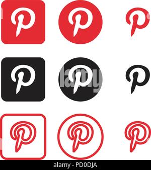 Social media icons Stock Vector