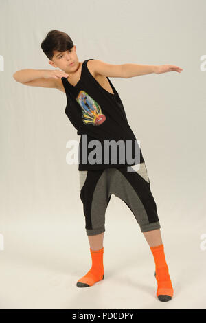 PARKLAND FL - AUGUST 17: (EXCLUSIVE COVERAGE) Singer/ Dancer Lucas Triana of Dance Moms Miami an American reality television series on Lifetime poses for a studio portrait on August 17, 2015 in Parkland, Florida.   People:  Lucas Triana Stock Photo