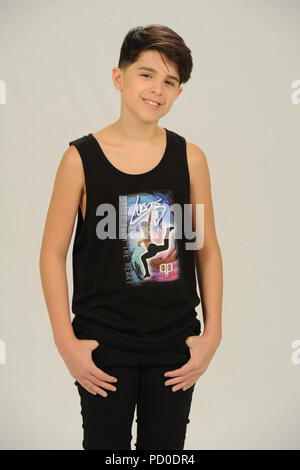 PARKLAND FL - AUGUST 17: (EXCLUSIVE COVERAGE) Singer/ Dancer Lucas Triana of Dance Moms Miami an American reality television series on Lifetime poses for a studio portrait on August 17, 2015 in Parkland, Florida.   People:  Lucas Triana Stock Photo