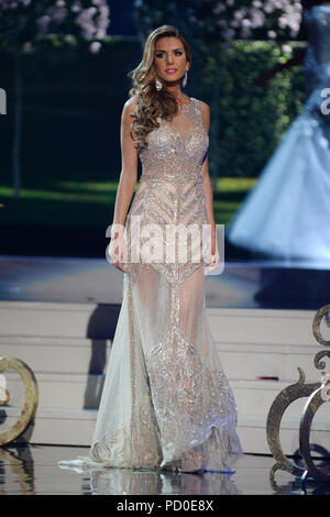 MIAMI, FL - JANUARY 25: Miss Argentina Valentina Ferrer during The 63rd Annual Miss Universe pageant held at Florida International University on January 25, 2015 in Miami, Florida  People:  Miss Argentina Valentina Ferrer Stock Photo