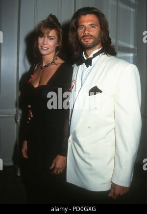 (L-R) Actor Lorenzo Lamas and actress Kathleen Kinmont attend 'Mauani