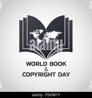 World Book Day, 23 April. Open books imagination concept ...