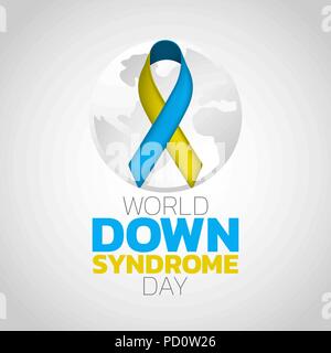 World Down Syndrome Day logo icon design, vector illustration Stock Vector