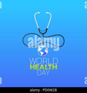 World Health Day logo icon design, vector illustration Stock Vector