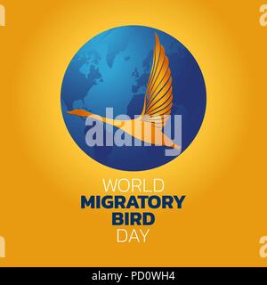 World Migratory Bird Day, vector illustration Stock Vector