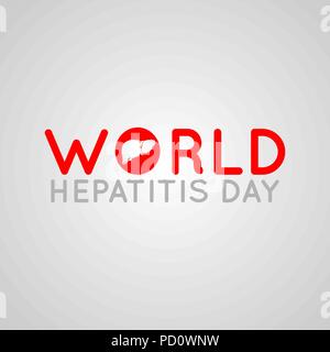 World Hepatitis Day vector logo icon illustration Stock Vector