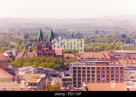 Herz-Jesu-Kirche in Freiburg im Breisgau, Germany Stock Photo