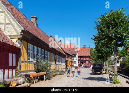 Aarhus, Denmark. The Old Town (Den Gamle By), an open air museum in Aarhus, Denmark Stock Photo