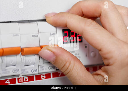Electrical terminal box. Stock Photo