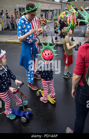 HONK!, also known as HONK! Fest, is a festival of activist street bands held annually on Columbus Day weekend in Somerville, Massachusetts. Stock Photo
