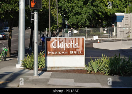 Chipotle Mexican Grill sign Stock Photo