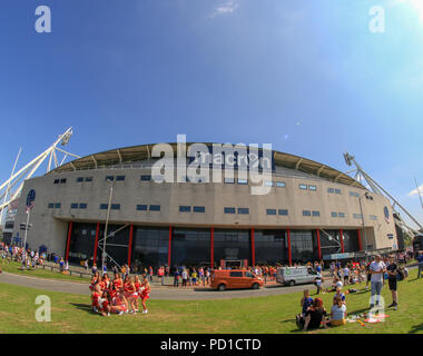 Bolton, UK. 5 August 2018.  Ladbrokes Challenge Cup Semi-Final , St Helens v Catalans Dragons ; Credit: News Images /Alamy Live News Stock Photo