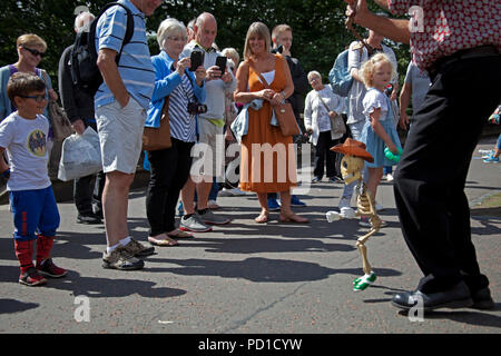 Edinburgh, UK. 5 August 2018.  Edinburgh Fringe Festival, busy weekend with good audiences for the first weekend of the annual arts festival, Edinburgh, Scotland, UK Stock Photo