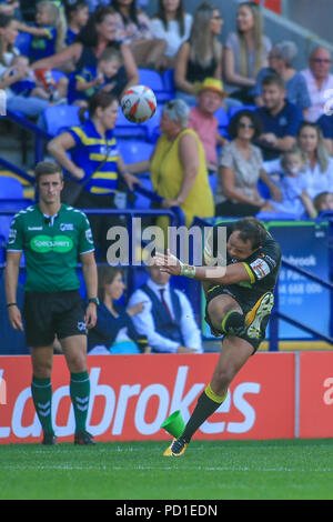 Bolton, UK. 5 August UK.  Ladbrokes Challenge Cup Semi-Final, Warrington Wolves v Leeds Rhinos ; Credit: News Images /Alamy Live News Stock Photo