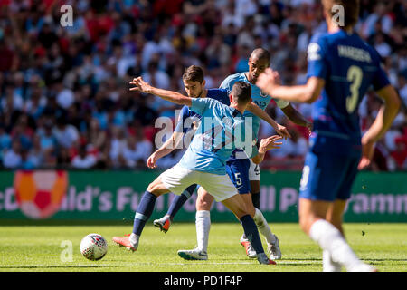 London, UK. 05th Aug, 2018. Pep Guardiola, manager of Manchester City ...