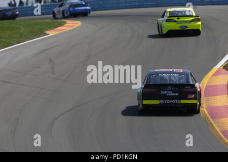 August 5, 2018 - Watkins Glen, New York, United States of America - Parker Kligerman (96) battles for position during the Go Bowling at The Glen at Watkins Glen International in Watkins Glen , New York. (Credit Image: © Justin R. Noe Asp Inc/ASP via ZUMA Wire) Stock Photo