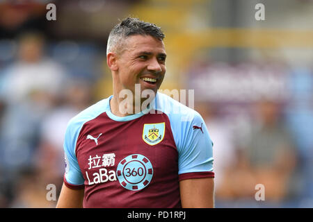 Burnley's Jonathan Walters during the pre-season friendly match at Turf Moor, Burnley. PRESS ASSOCIATION Photo. Picture date: Sunday August 5, 2018. See PA story SOCCER Burnley. Photo credit should read: Anthony Devlin/PA Wire. RESTRICTIONS: No use with unauthorised audio, video, data, fixture lists, club/league logos or 'live' services. Online in-match use limited to 75 images, no video emulation. No use in betting, games or single club/league/player publications. Stock Photo