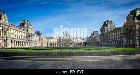 The Louvre Museum, Paris France Stock Photo