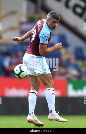 Burnley's Jonathan Walters during the pre-season friendly match at Turf Moor, Burnley. PRESS ASSOCIATION Photo. Picture date: Sunday August 5, 2018. See PA story SOCCER Burnley. Photo credit should read: Anthony Devlin/PA Wire. RESTRICTIONS: EDITORIAL USE ONLY No use with unauthorised audio, video, data, fixture lists, club/league logos or 'live' services. Online in-match use limited to 75 images, no video emulation. No use in betting, games or single club/league/player publications. Stock Photo