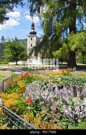 zámek Loučná nad Desnou, okres Šumperk, Hrubý Jeseník, Česká republika /  Loucna nad Desnou chateau, Sumperk region, Hruby Jesenik mountains, Czech re Stock Photo