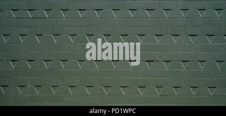 Green Pattern Brick Wall Background Stock Photo