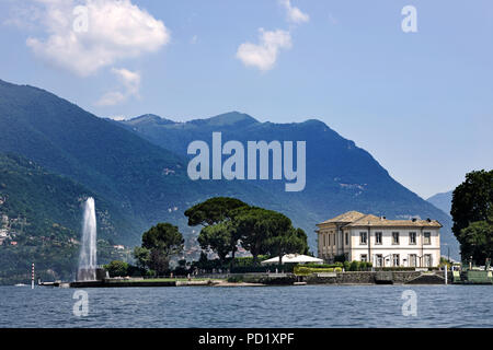 Como on Lago di Como (Lake Como) is a lake of glacial origin in Lombardy Italy Italian . Stock Photo
