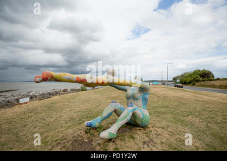 A sculpture by Lancaster artist Shane Johnstone entitled Venus and Cupid- Love, The Most Beautiful of Absolute Disasters. The work is also known as Mo Stock Photo