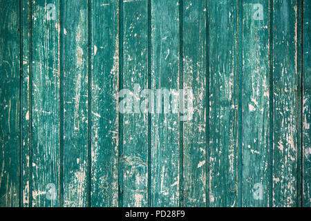 old and dirty wooden wall, green background Stock Photo