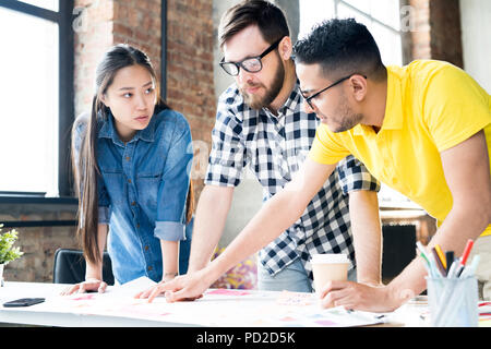 Modern Business Team Planning Project Stock Photo