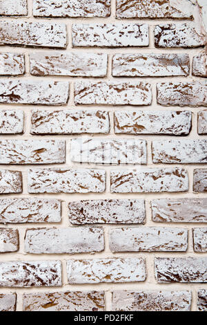 Gray brick wall texture grunge background with vignetted corners, can be used for interior design Stock Photo